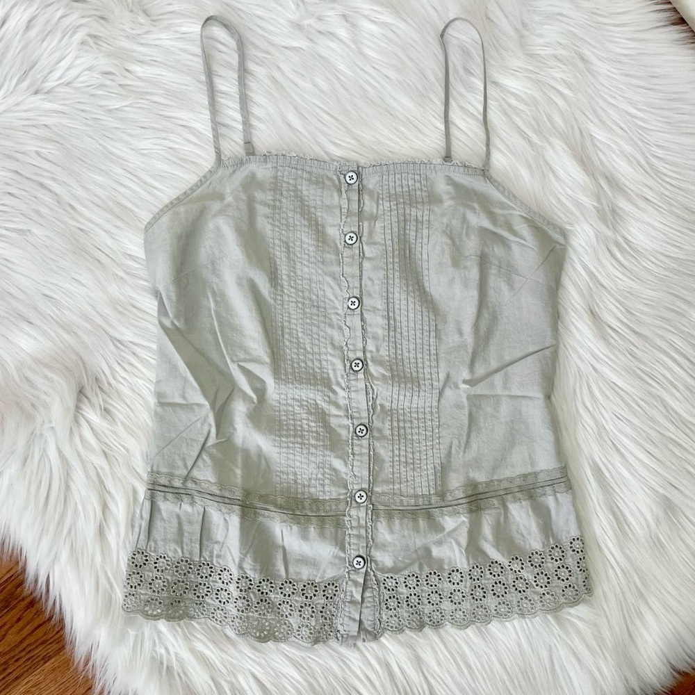 Vintage 2000s gray woven cami top 🩶by Soft Grey